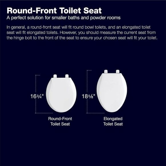 KOHLER 4775-0 Brevia Round Toilet Seat with Quick-Release - Picture 3 of 8